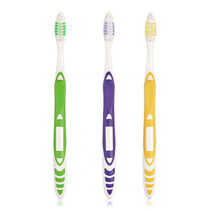 Benri Dent Family Toothbrush Set - 3 Pack, Soft Bristle, ISO Compliant Toothbrushes for Gentle Cleaning