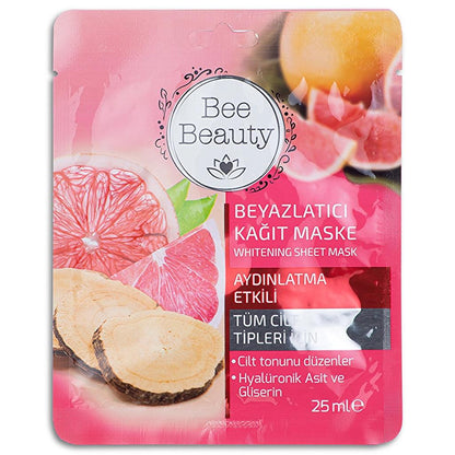 Bee Beauty Sheet Mask Set Hydrating & Refreshing 3-Pack 25 ml
