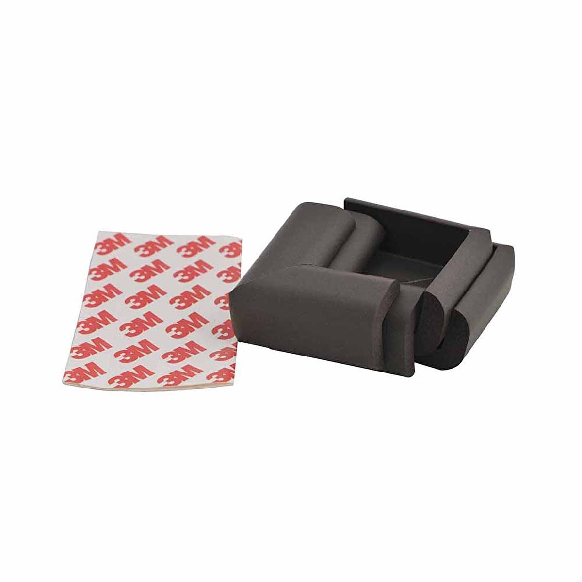 Miny Baby Brown Corner Protector - Soft Rubber Child Safety Protectors for Furniture Edges (4 Pack)