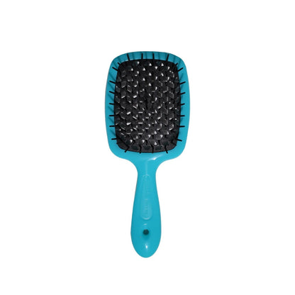 Janeke Superbrush Detangling Hairbrush Turquoise & Black