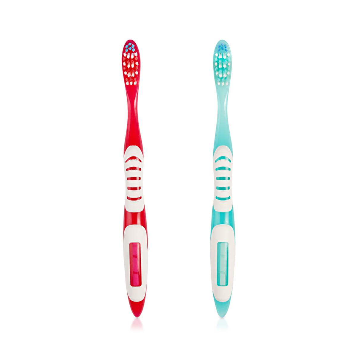 Benri Manual Toothbrush for Adults - ISO Compliant, Soft Bristles, Rubber Grip