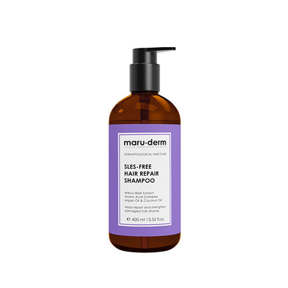 Maruderm Sulfate-Free Shampoo with Argan Oil & Coconut Oil for Damaged Hair - 13.53 fl oz