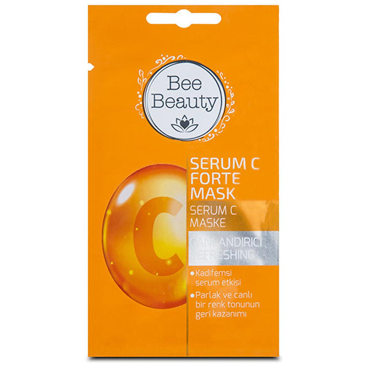 Bee Beauty Vitamin C Face Mask, 8ml - Anti-aging Skincare, Leave-on Serum Mask for Brighter Complexion