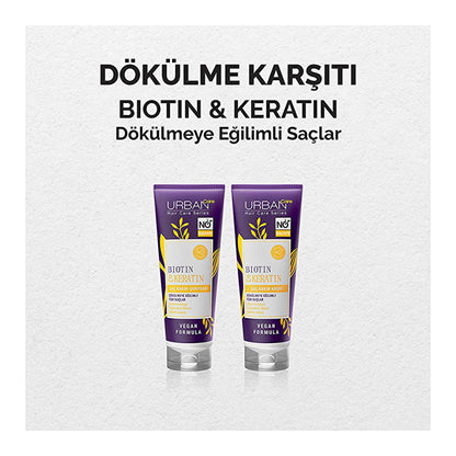 Urban Care Sulfate-Free Biotin & Keratin Anti-Hair Loss Shampoo for Nourished Hair - 8.45 fl oz