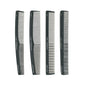 Olivia Garden Carbon + Ion SC Hair Comb Set with Pouch 4-Piece