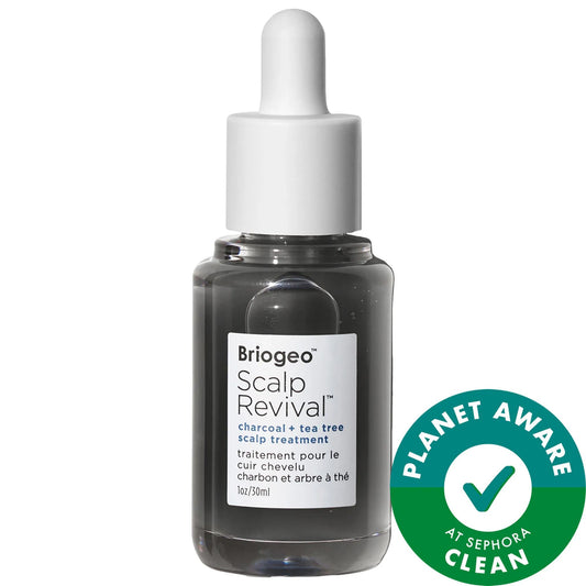 Briogeo Scalp Revival Charcoal + Tea Tree Scalp Treatment Serum - Soothe Itchy Scalp, Balance Hydration & Detoxify