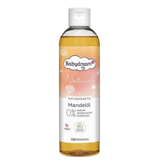 Babydream Natural Baby Care Oil - 8.45 fl oz, Dermatologically Tested, Vegan & Eco-Friendly