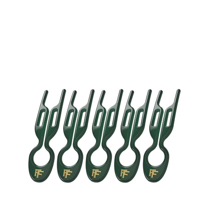 Fiona Franchimon No. 1 Hairpin Emerald Green 5 Pack