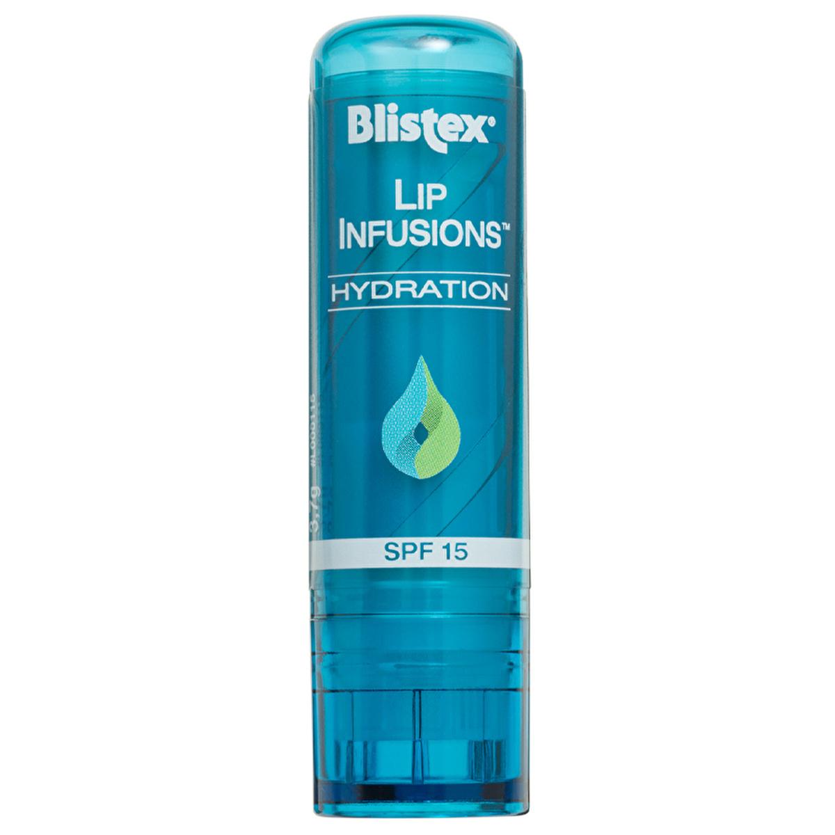 Blistex Lip Infusions Hydration SPF15 Lip Care - Long-Lasting Moisturizing Lip Balm with Hyaluronic Acid and SPF Protection