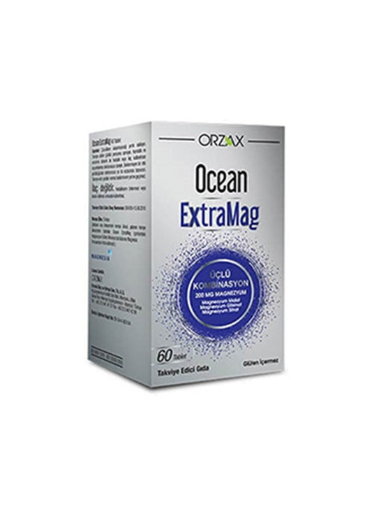 Ocean Magnesium Tablets - 200mg Magnesium per Tablet, 60 Count
