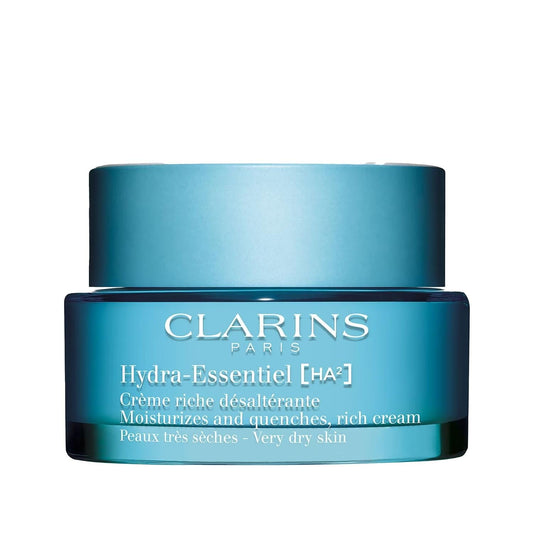 Clarins Hydra-Essentiel Rich Cream: Intense Dry Skin Facial Moisturizer | Hydrating 50ml Cream for Soft, Nourished Skin