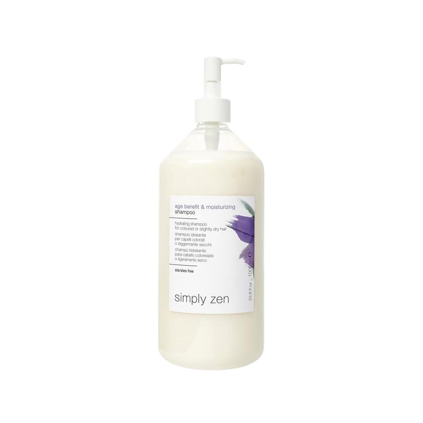Simply Zen Age Benefit Moisturizing Shampoo - 1000 ml Hydrating & Anti-Aging Hair Shampoo