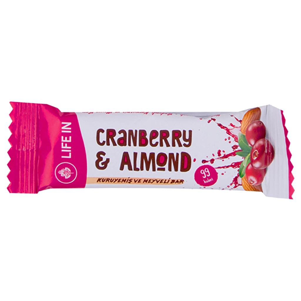 Life In Blueberry Almond Fruit & Nut Bar 28g