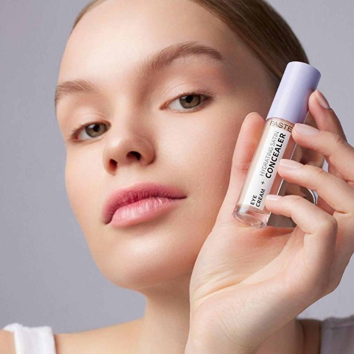 Pastel Makeup Eye Cream + Hydrating Concealer: Brighten, Cover Dark Circles & Hydrate - Long Lasting Satin Finish for Tired Eyes