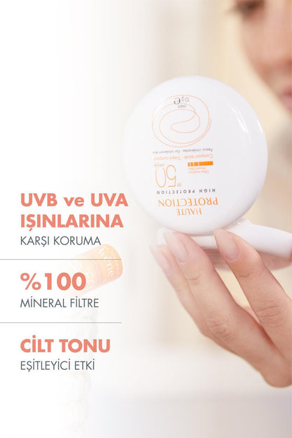 Avene Mineral Sunscreen Compact SPF 50+ - Tinted, Portable Sun Protection for Sensitive Skin
