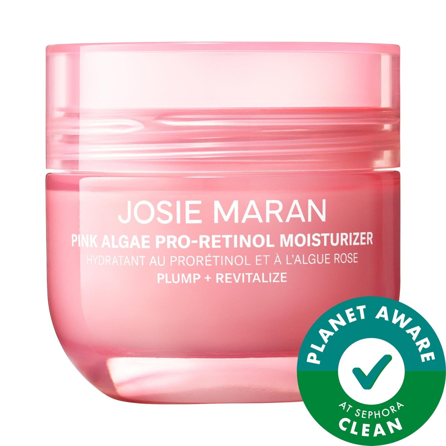 Josie - Pink Algae Pro-Retinol Anti-Aging Moisturizer for Fine Lines & Wrinkles, Vegan Skincare, Gluten-Free, Cruelty-Free
