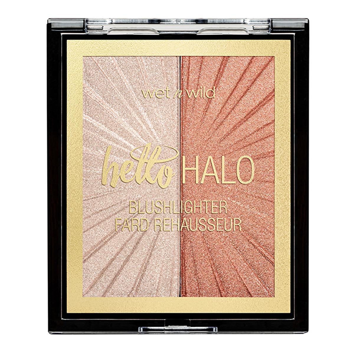 Wet n Wild Hello Halo Highlighting Blush - Dual-Purpose Makeup with Micro-Pearl Pigments for Natural Glow