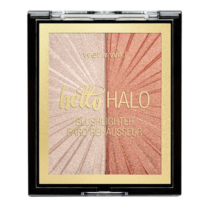 Wet n Wild Hello Halo Highlighting Blush - Dual-Purpose Makeup with Micro-Pearl Pigments for Natural Glow