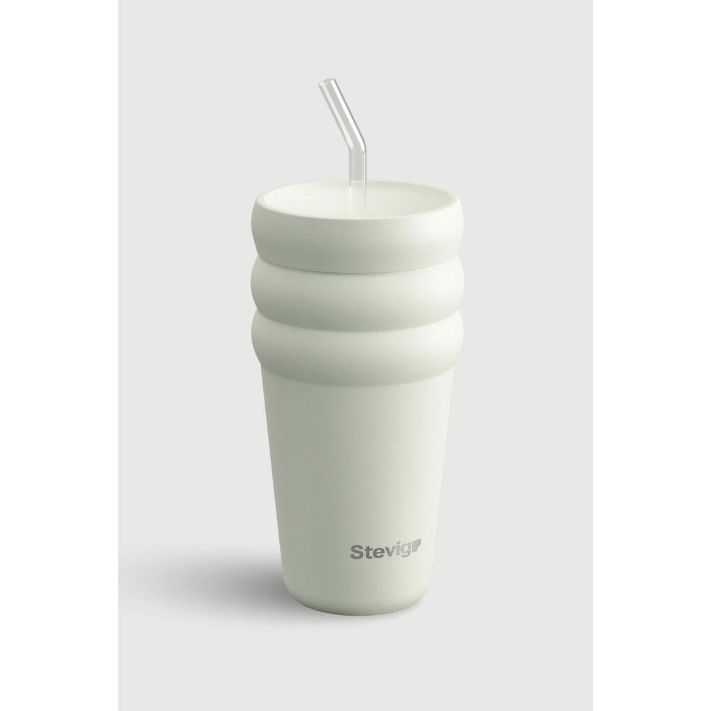Stevig Bubble Stainless Steel Thermos in Lightest Sky 600ml