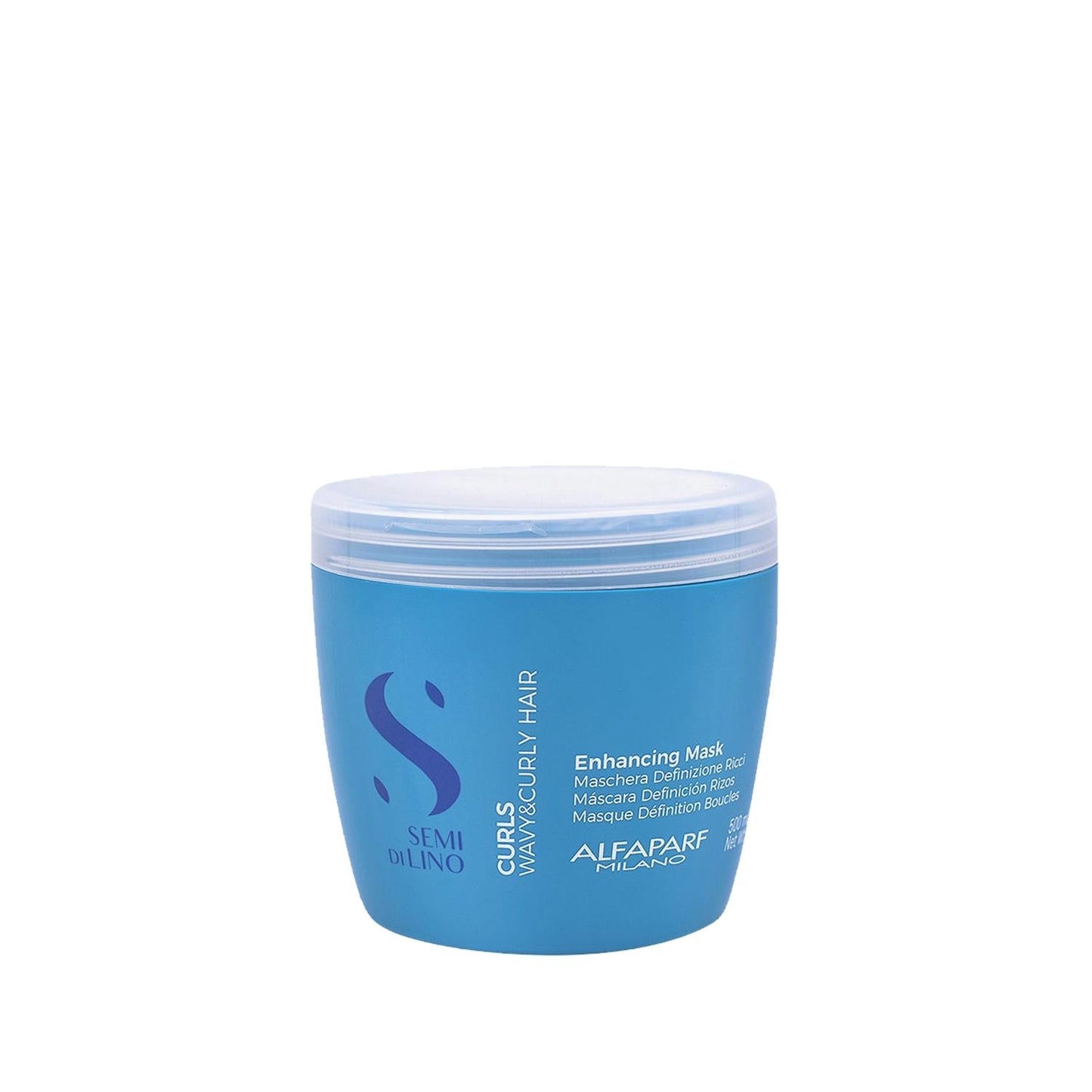 Alfaparf Semi Di Lino Curls 500ml Curl Defining Mask - Curl Defining Hair Mask for Nourished Curls