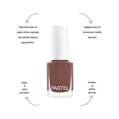 Pastel Nail Polish 370 Vegan & Cruelty-Free Nail Polish - Healthy, Chemical-Free Cosmetics for Fashion Enthusiasts