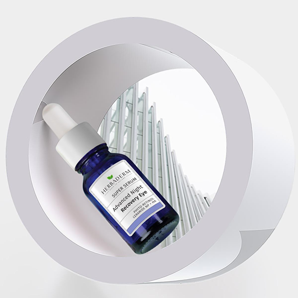 Herbaderm: Bakuchiol Anti-Wrinkle Eye Serum - Firming, Brightening, Hydrating Night Treatment for Fine Lines & Dry Eyes