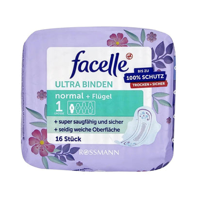 Facelle Ultra Normal Sanitary Pads 16-Pack