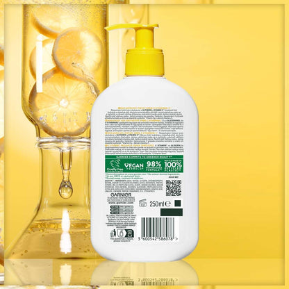 Garnier Vitamin C Brightening Facial Cleanser - Vegan & Sulfate-Free for Radiant, Healthy Skin (8.45 fl oz)