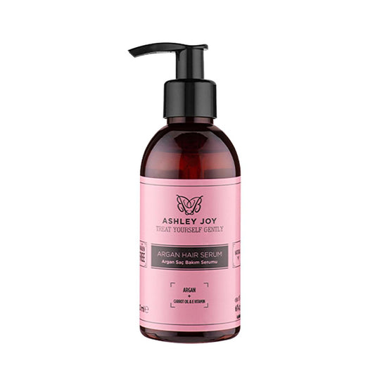 Ashley Joy Argan Oil Hair Serum: Revitalize Dry & Damaged Hair, Boost Shine & Strength with Vitamin A - 3.38 fl oz