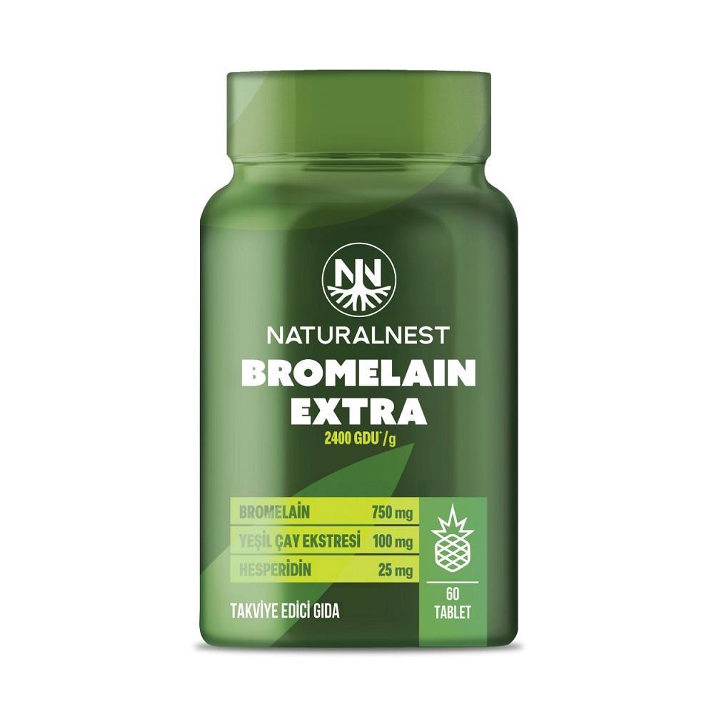 Naturalnest Bromelain Extra Dietary Supplement 60 Tablets