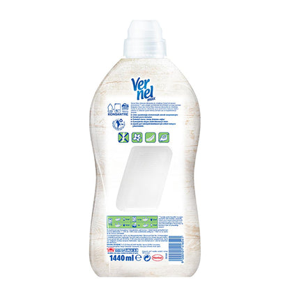 Vernel Concentrated Fabric Softener with Minerals & Coconut - 1440ml, Long-Lasting Fragrance & Natural Ingredients