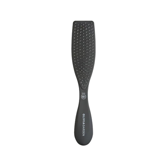 Olivia Garden Essential Style Wet Thick Hair Brush - Gentle Detangling, Reduces Breakage - Matt Black Finish