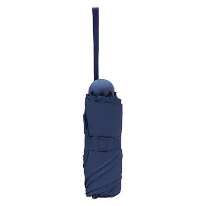 Eklips Compact Navy Blue Manual Umbrella - Stylish & Portable Rain Protection