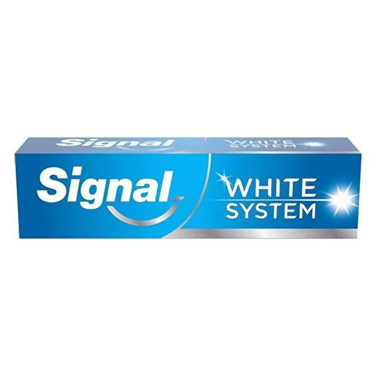 Signal White System Original Whitening Toothpaste, 75ml - Achieve Brighter Smile in 2 Weeks
