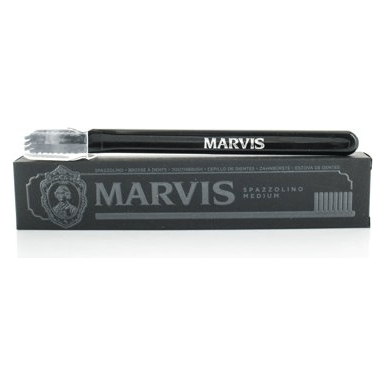 Marvis Black Toothbrush Luxurious Premium Italian Boxed Medium Bristle