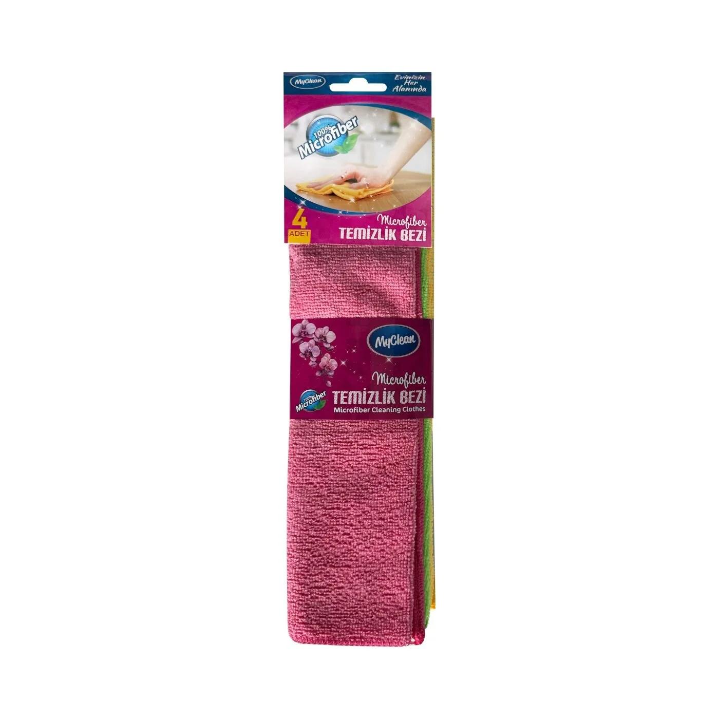 MyClean Microfiber Cleaning Cloths Multi-Surface 4-Pack