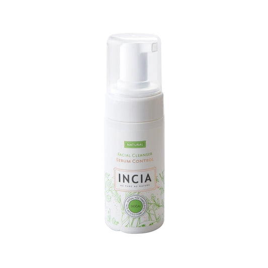 INCIA Natural Face Cleanser for Oily Skin - Gentle, Effective, and Chemical-Free - 4.23 fl oz