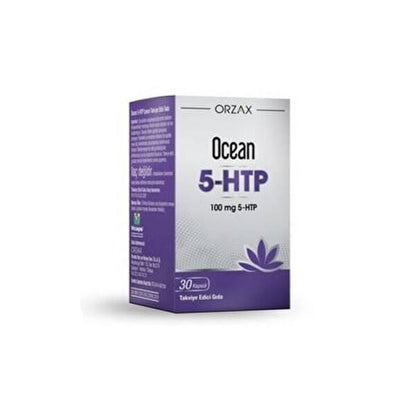 Ocean 5-HTP Supplement 100 mg Capsules - Supports Mood & Relaxation - Dietary Supplement for Adults & Children Over 11 Years
