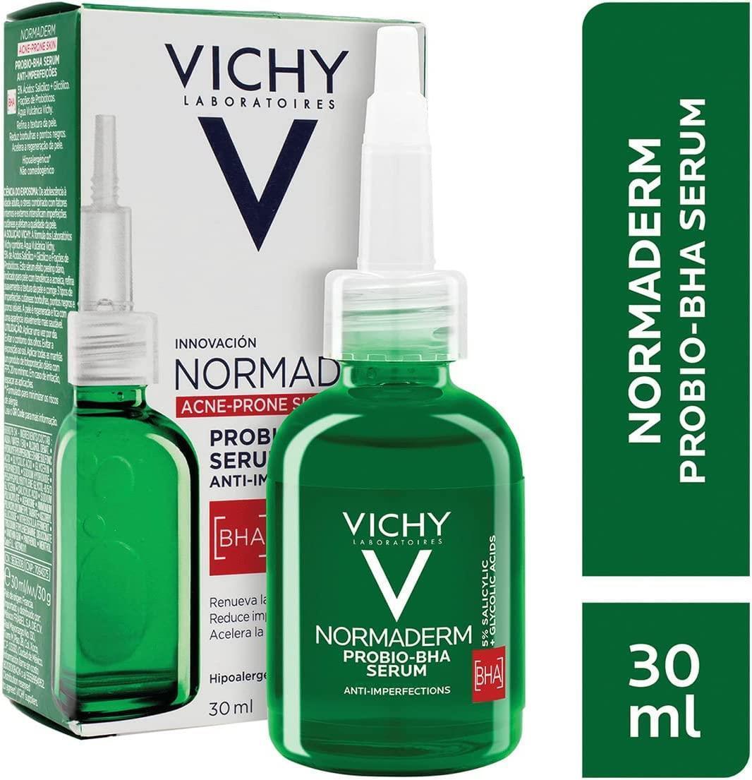 Vichy Normaderm BHA Peeling Serum: Exfoliate, Clarify & Control Oil for Acne-Prone Skin | Blackhead Treatment, Brighter Complexion