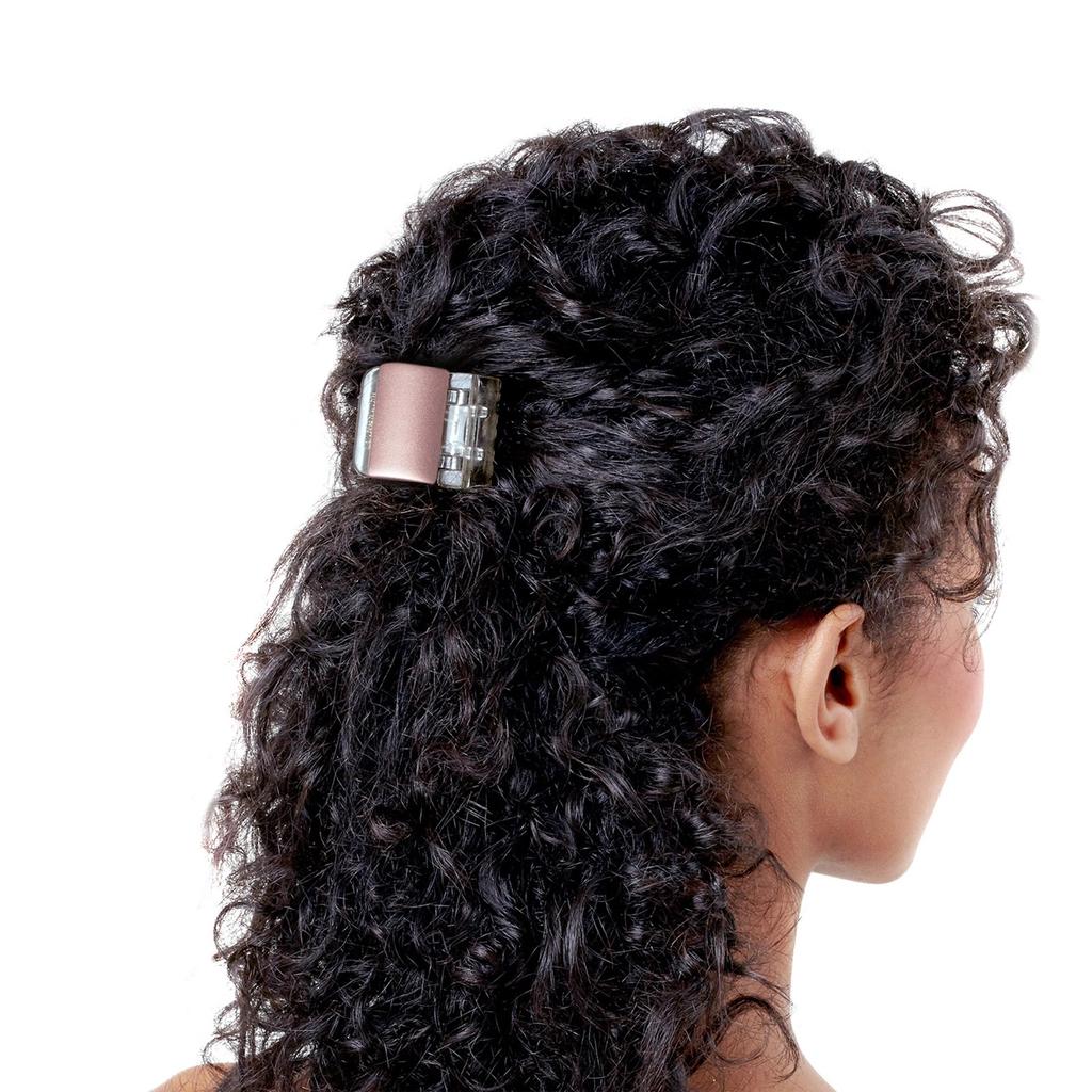 Linziclip Midi Pearl-Look White Hair Claw Clip for Secure Hold
