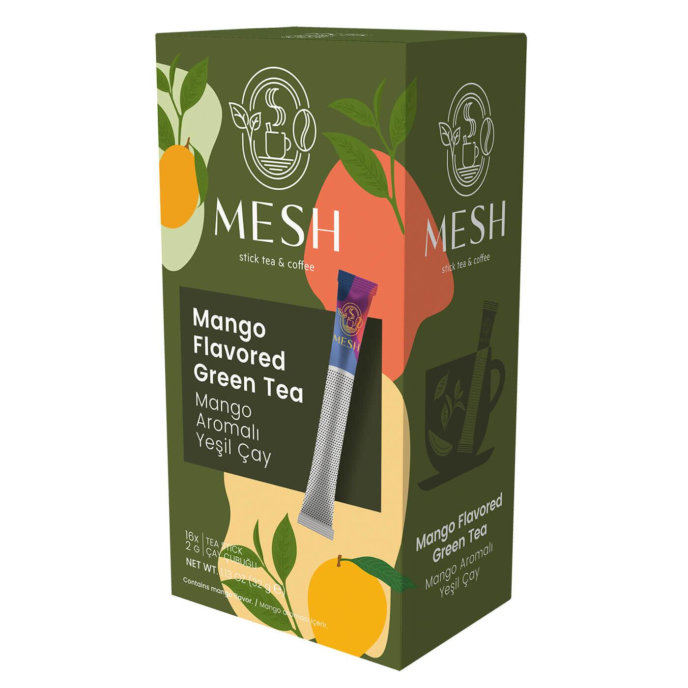 Mesh Stick Mango Green Tea Refreshing Infuser Sticks 32g