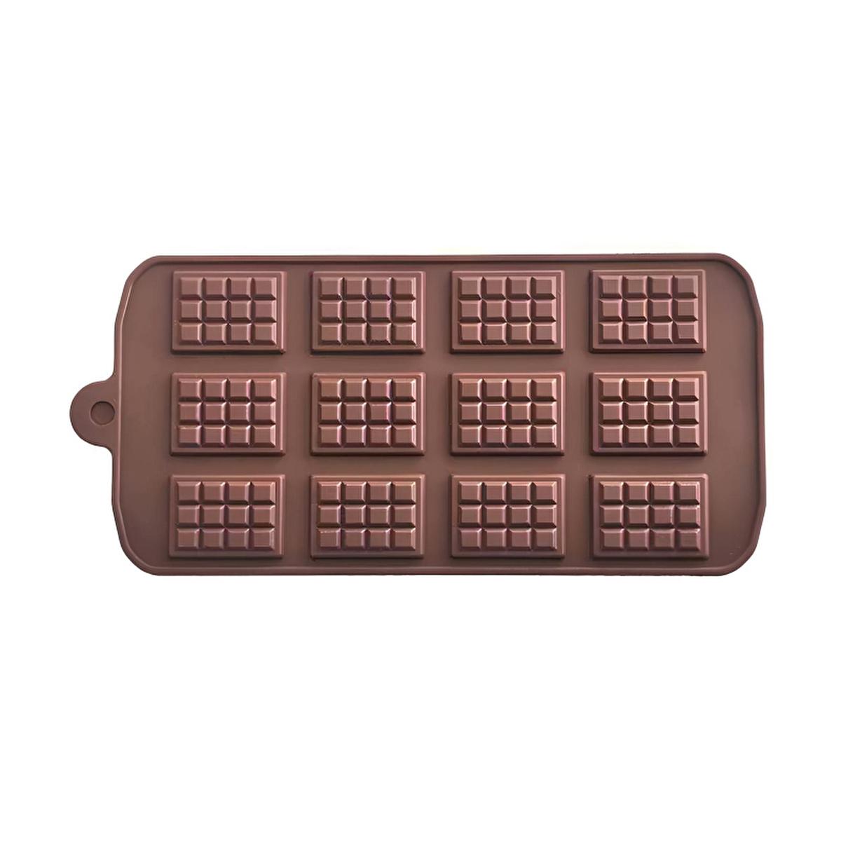 Lia Silicone Chocolate Mold - Mini Tablet MNT-12 by Lia - Flexible, Reusable, Non-Stick Chocolate Shaping Tool