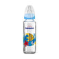 Bambino Glass Baby Bottle 225ml - Blue Bird Design, Slow Flow for Newborns