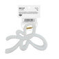 Eklips White Ribbon Claw Clip for Secure Hair Styling