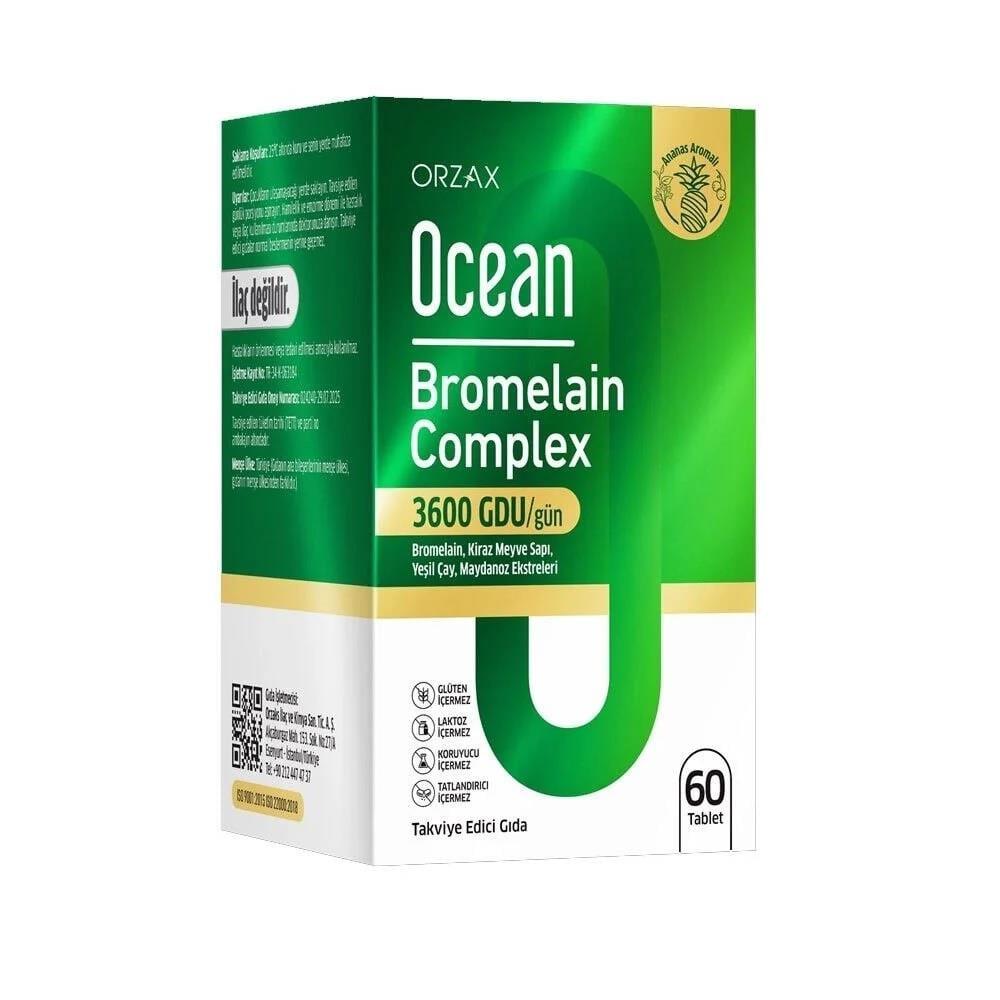 Ocean Bromelain Complex Dietary Supplement 60 Tablets