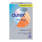 Durex XL Condoms - Extra Lubricated, Natural Rubber Latex for Enhanced Sensitivity - Safe Sex Products