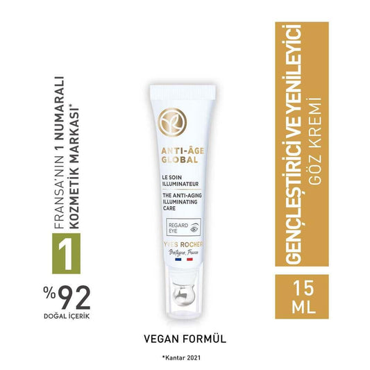 Anti-Age Global Eye Cream by Anti-Age Global - Anti-Aging Eye Cream with Lilac Bud Stem Cells, Reduce Fine Lines & Dark Circles, Natural Eye Care for All Skin Types