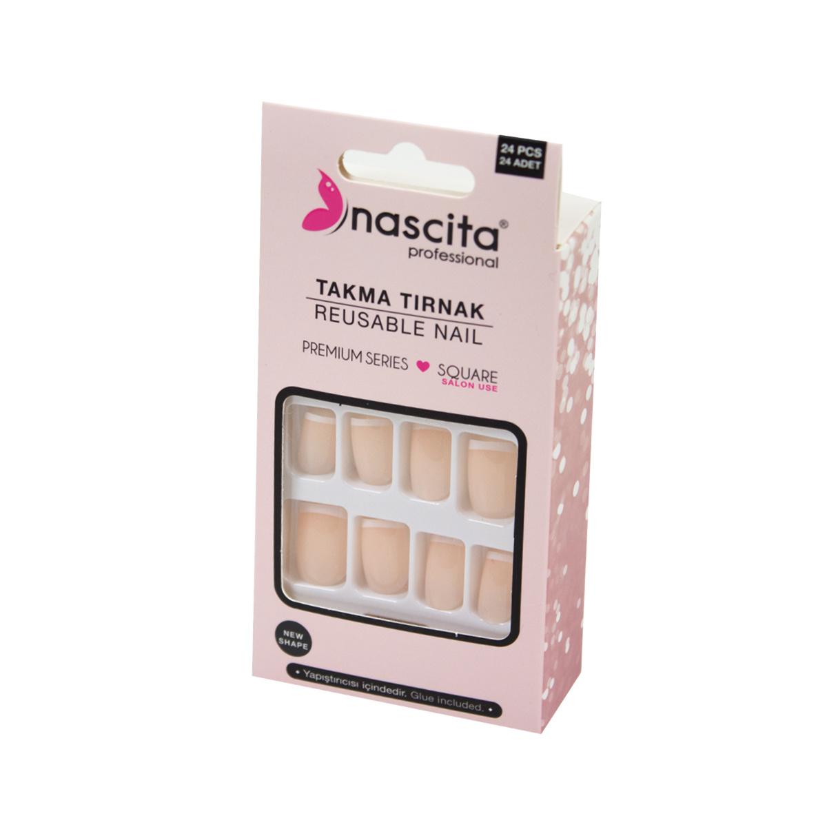 Nascita Nail Care Tool - Square French Cuticle Pusher for Precise Nail Hygiene and Manicure
