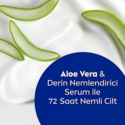 Nivea Aloe Vera 72-Hour Moisturizing Body Lotion for Dry Skin - Long-Lasting Hydration & Softness