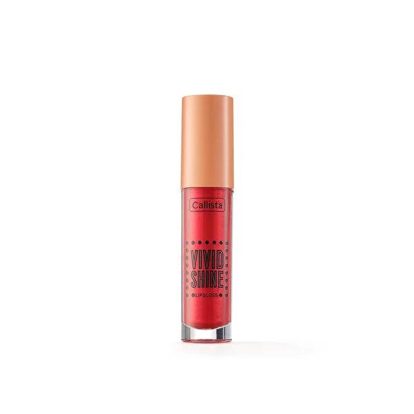 Callista Vivid Shine Lip Gloss - Moisturizing, Long-Lasting Red Lip Gloss with Shea & Argan Oil